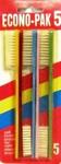10491 - Toothbrushes econo-pak 5ct
