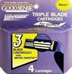 20156 - Good sense triple blade cartridges 4ct