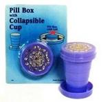 343PB - Pill Box w/collapsible cup