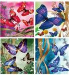 907GB - Gift bag large embossed w/ butterflies 10x13