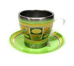 1638011 - Cup & saucer 6oz pearl fruit lemon lime tiles
