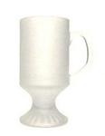 53403A - Mug frosted footed w/handle 10oz