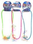 BO-5665 - Necklace silicone w/six character rings