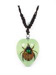 YD-5368 - Necklace Shining Chafer Sm Hrt Shape Glow