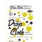 00025 - Drop cloth plastic 9x12ft