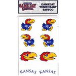 24469KU -KU Jayhawks Tattoo Sheet
