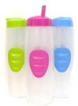 D81647 - Water Bottle w/grip & spout asst colors