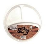 P60787 - Plates plastic divided 10in 6pk