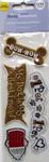 35055 987 - Scrapbook Embroidered Patches Adhesive Dog