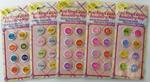 SB1180 - Scrapbook Stickers Metal Rimmed Asst