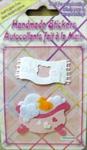 SB119 - Scrapbook Stickers Handmade Baby Asst. Pink