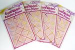 SB430 - Scrapbook Crystal Stickers Transparent 4 asst