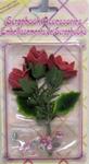 SB549 - Scrapbook Embellishment Red Roses