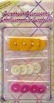 SB555 - Scrapbook Embellishment Buttons 3 asst. 12ct