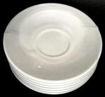 SAUCER - Cup saucer white porcelain 6pk
