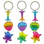 KY-ILTNE - NE keychain rainbow i love turtle