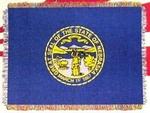 173569 - NE State flag throw woven 46x60in