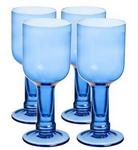 3BCG002 - Wine glasses 14oz blue 4pk box
