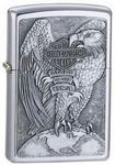 200HD-H231 - Zippo lighter harley made in usa eagle & globe brushed chrome