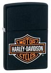 218HD-H252 - Zippo lighter harley logo black matte