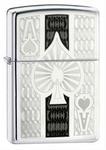 24196 - Zippo lighter zippo ace high polish chrome