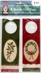 CH836488 - Chr Bottle Gift Tags 4ct PPR1.99