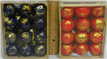 chr-mini ball orn. red/blue
