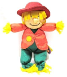 Fall scarecrow plush 6.5in