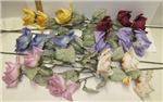 Fall flower antique rose spray 28in