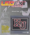 279313 -KU Jayhawk LED Sign 18Wx24Hx2.5"D