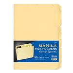 3103 -File Folders 9ct Manilla 1/3 Cut