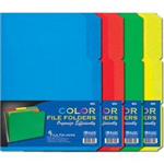 3109 522 -File Folders 6ct 1/3 Cut Colors