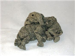 3175 - Figure elephant herd nook & cranny 7x5in