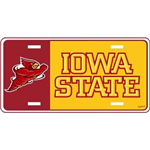 32757ISU - ISU Cyclones Car Tag Color Block