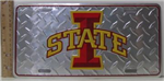 32758ISU -ISU Cyclones Car Tag Diamond Plated