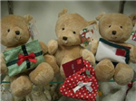 Chr Teddies Bearing Gifts 10.5"