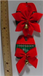 Chr bow small indoor/outdoor red w/bell
