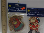 Chr ornaments 4.5" wooden painted