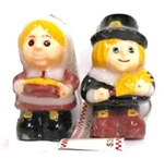 Fall pilgrim candle set 2.5in