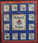 36779 -Frame school years 10x11.5in