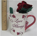 39293 - Valentine Mug Truly, Madly with Rose