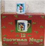 Chr mug snowman plastic