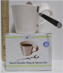 4476CHE - mug-spoon-set-swirl-handle