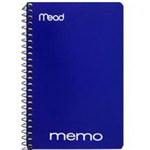 45644 1540 -Spiral memo book open side 40ct 6x4in