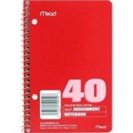 50050 1540 - Notebook assignment spiral 40ct 7.5X5in