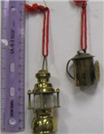 chr-orn. brass coach lamp set of 4