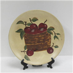 5716 -Plate Decorative Apples w Stand