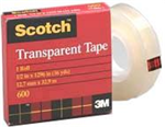 600-121 1620 -Tape refill transparent 1/2 X36yd small core