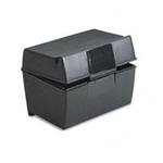 01581 -File box plastic black 5X8in