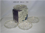 62354 - Crystal plate set of 4 6in